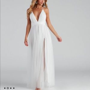 formal white dress for almost any special occasion
